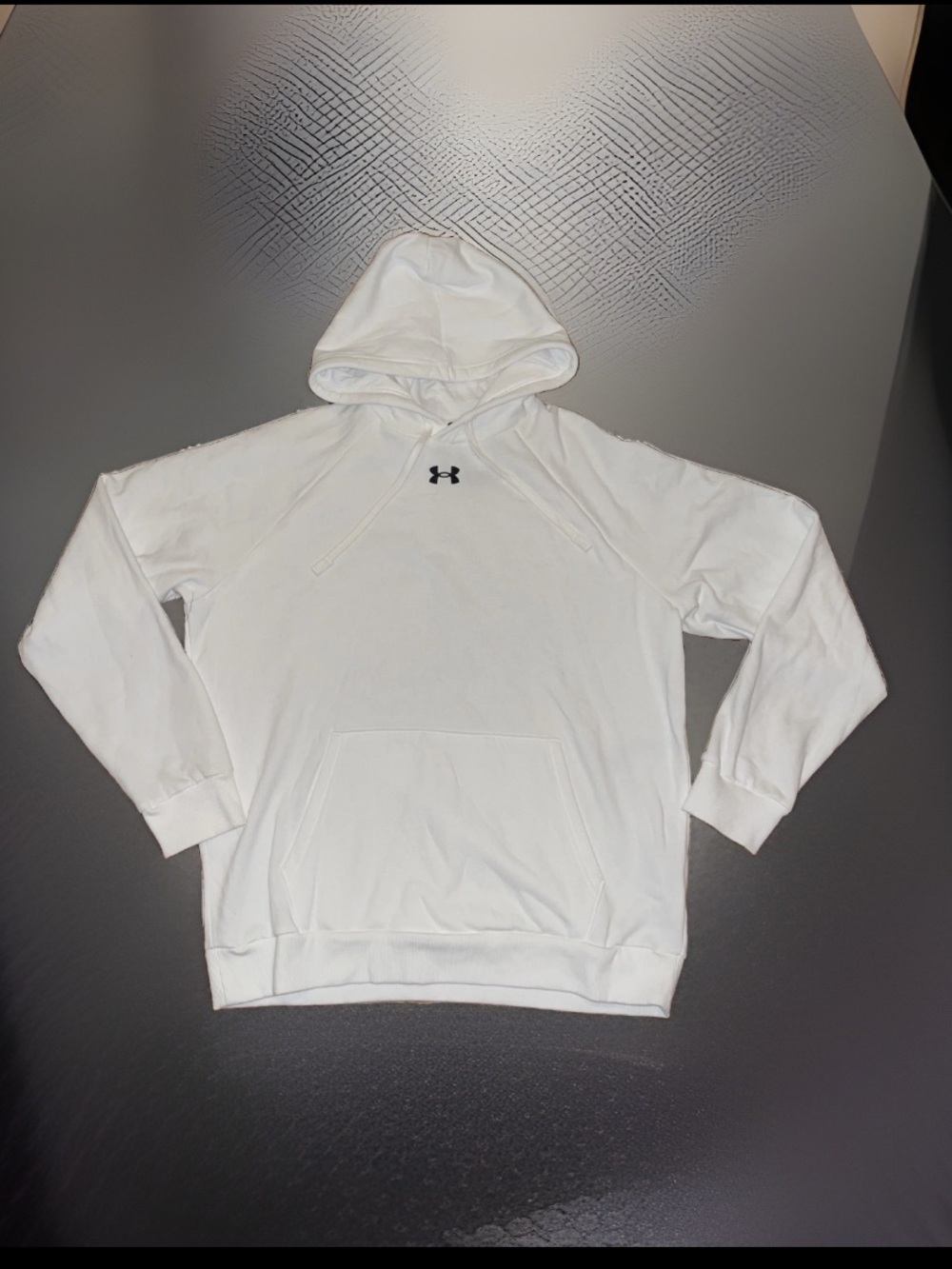 Under Armour Men's Rival Cotton Brushed Fleece Ribbed Cuffs Hooded Sweatshirt